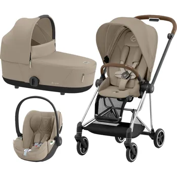 Kočárek Kočárek CYBEX Set Mios Chrome Brown Seat Pack 2025 včetně Cloud T i-Size PLUS + ZDARMA Fusak zimní CYBEX Platinum, cozy beige + Fusak zimní CYBEX Platinum