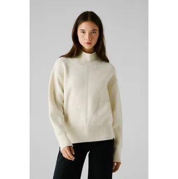 Dámský svetr Red Bull Racing X Pepe Jeans Dámský svetr RBR BOXY TURTLE NECK Barva: béžová, Velikost: M