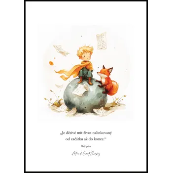 Plakát Jen tak z lásky Plakát Malý princ - Nalinkovaný život Rozměr plakátu: A4 (21 x 29,7 cm)