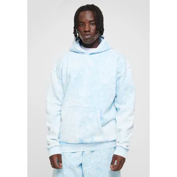 Pánská mikina Ručník praný s kapucí balticblue Urban Classics bílá 2542295