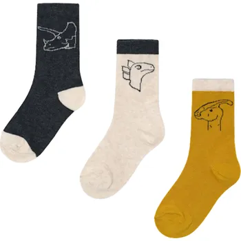 MAYORAL chlapecké ponožky set 3ks Dino žlutá EU 19-22, vel. 92 cm