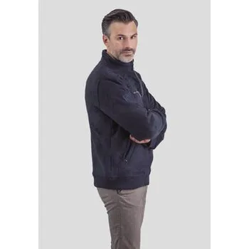 Dámská bunda Perso Bunda pro přechodné období krótka z eko-zamszu Tmavomodrá Regular Fit L