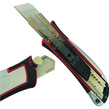 Pracovní nůž Direct import group s.r.o. Nůž 25mm celokovový dvojitá aretace-stabilní /SX-2500/