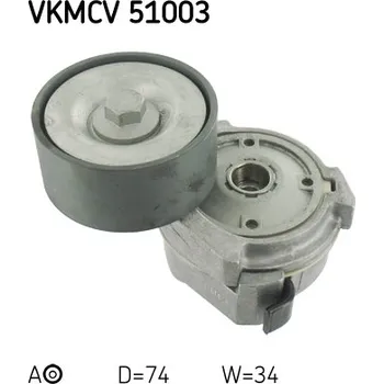Napínák, žebrovaný klínový řemen SKF VKMCV 51003