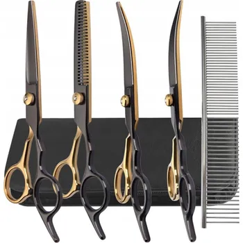Kosmetika pro psa Nůžky na stříhání psů profesionální sada pro péči + HŘEBEN