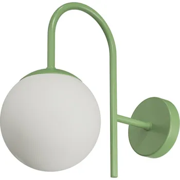 Nástěnné svítidlo OSMONT ANCHA 1 nástěnné skleněné svítidlo zelená / bílá IP40 25W E27 - OSMONT OS ANC40004