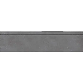 Dlažba Rako Betonico DCPVD792 schodovka 30x120 černá rekt. 9mm