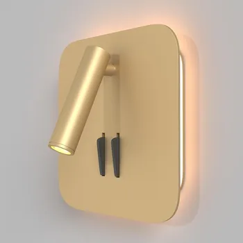 Nástěnné svítidlo MAYTONI Nástěnné svítidlo IOS 3000K 6W teplá bílá 540lm zlatá hliník - MAYTONI M C175-WL-01-6W-MG