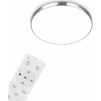 BRILONER RGB-CCT LED stropní svítidlo, pr. 35,5 cm, 18W, 1850 lm, chrom - BRILO BRILO 3679-018