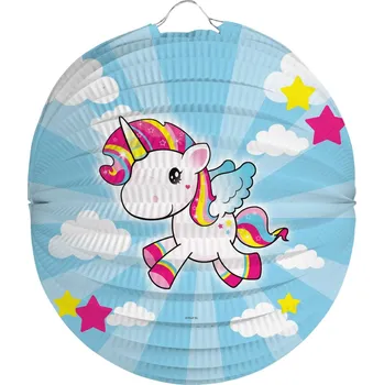 Party dekorace Folat Lampion Jednorožec, 22 cm