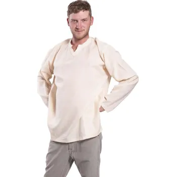 Pánská košile Košile Nepál / ETNO KURTA natur BOHO 3XL