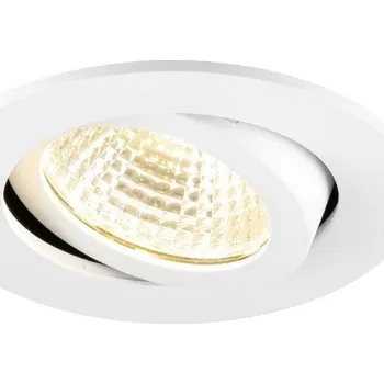 Koupelnové svítidlo SLV - BIG WHITE NEW TRIA® 68 vestavné stropní svítidlo, PHASE, AIRTIGHT, kulaté, 3000 K, 7,5 W, bílé - BIG WHITE (SLV) LA 1009022