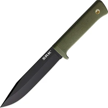 Pracovní nůž Cold Steel SRK Olive Drab Grip Black Blade