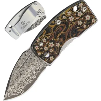 turistický batoh Ukimon Sakai Money Clip Damascus Floral Textile