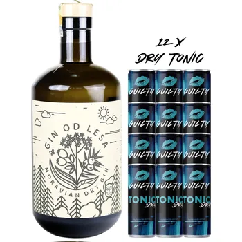 Gin TŌSH Distillery Olomouc TOSH Gin od lesa + 12x GUILTY Tonic DRY