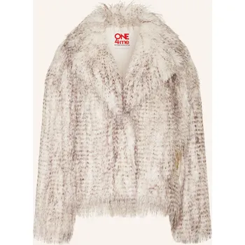 Dámský kabát Grace Dámská Bunda Z Umělé Kožešiny, krémová, 36