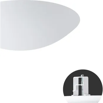 Koupelnové svítidlo OSMONT AURA V5 stropní/nástěnné skleněné polovestavné svítidlo bílá IP44 3000 K 34W LED HF - OSMONT OS AUR59365