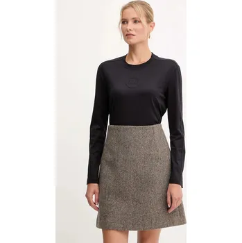 Pánské tričko Bavlněné tričko s dlouhým rukávem MM by Max Mara SORRISO 2526946068600 černá 99X, vel. M