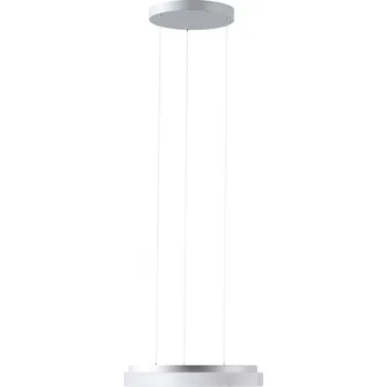 OSMONT CORVUS LE1 závěsné plastové svítidlo stříbrná / bílá IP40 3000 K 25W LED - OSMONT OS COR72304