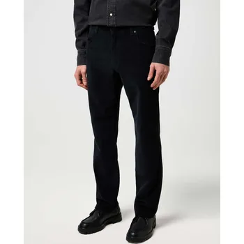 Pánské kalhoty Wrangler Greensboro Black Manšestráky Černé 34/34