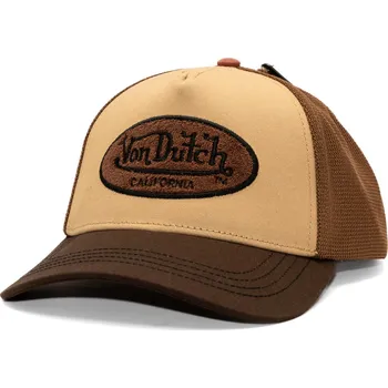 Kšiltovka Kšiltovka Von Dutch - Trucker - Terry Logo - Brown/Beige