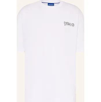 Pánské oblečení Hugo Pánské Oversized Tričko Nyrotee, bílá, XXL