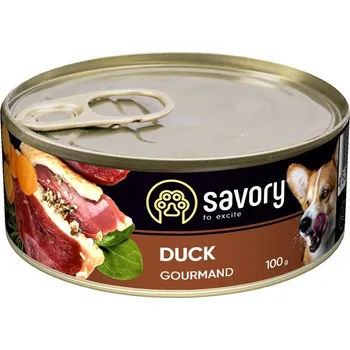 Krmivo pro psa SAVORY KRMIVO MOKRÉ KRMIVO S KACHNOU PRO VYBÍRAVÉ PSY VŠECH PLEMEN 100 G
