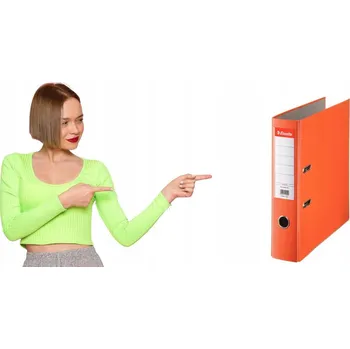 Kancelářský pořadač Esselte Eko A4 75mm Široký Oranžový