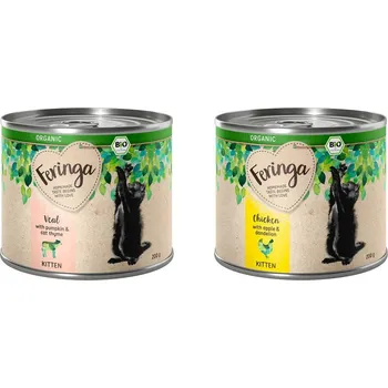 Krmivo pro kočku 12x200g Organic Kitten - míchané balení (2 druhy)