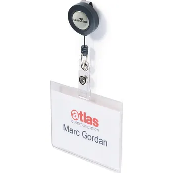 DURABLE 8138, Jmenovka 60x90 s rolosystémem, transparentní na šířku