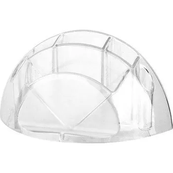 Stojánek na psací potřeby a kancelářské bločky, ICO, čirý