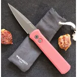 Pro-Tech Godson Red Handle DLC Blade