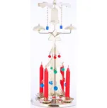 Zvonící stromek andělské zvonění 30 cm stříbrný