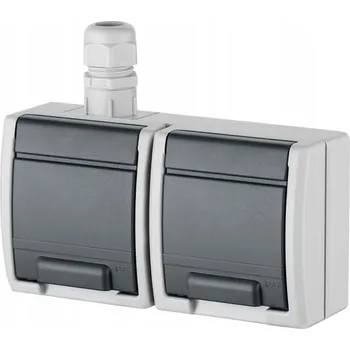 Elektrická zásuvka Hermetická zásuvka AQUANT GNT 2x2P+Z IP65