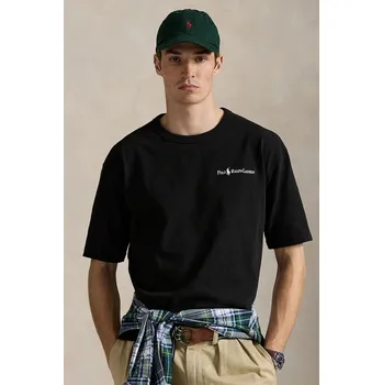 Pánské tričko Bavlněné tričko Polo Ralph Lauren Tee 710964714 černá 99X, vel. S