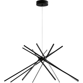 FANEUROPE Závěsné svítidlo LED SHANGHAI černá 56 W 6560 lm 4000 K 113x160 cm - FANEUROPE FAN LED-SHANGHAI-S8 NERO