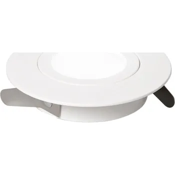 Bodové svítidlo FANEUROPE Zápustné svítidlo ZENIT LED, bílé, kulaté, 3000K, IP44, 550 lm, 6 W, 120 st., 9 x 2,5 cm - FANEUROPE FAN INC-ZENIT-5W BCO