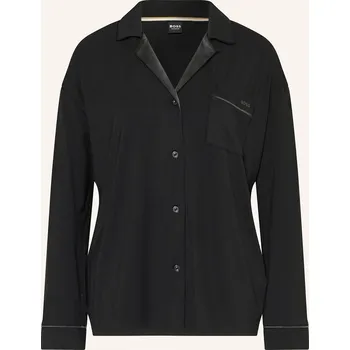 Dámské tričko Boss Dámská Pyžamová Košile Boss Sheen, černá, 40