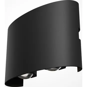 Venkovní osvětlení MAYTONI Nástěnné svítidlo Strato 3000K 382lm černý kov IP54 teplá bílá - MAYTONI M O417WL-L4B3K