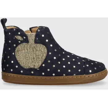 Dívčí obuv Dětské semišové kotníkové boty Shoo Pom tmavomodrá barva P4ACDJ0402.26.27 59X, EUR 27