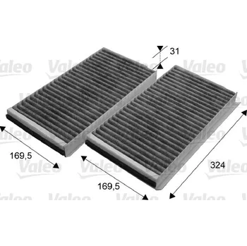 Kabinový filtr Filtr, vzduch v interiéru VALEO 698864