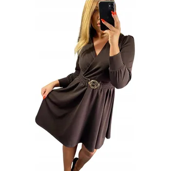 Dámské šaty Koktejlové midi šaty Genesy Glamour, velikost 46