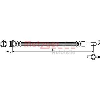 Brzdová hadice Brzdová hadice METZGER 4110880