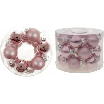Vánoční dekorace Směs zdobených Vánoční Koule 4 cm 18 ks