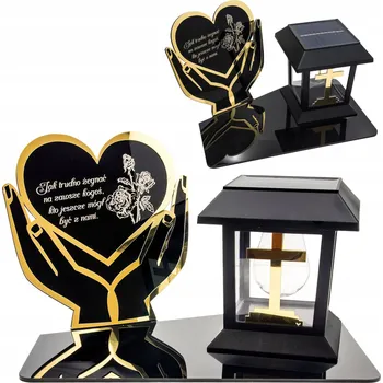 Smuteční dekorace Hřbitovní Svíčka SOŠKA NA HŘBITOV LED HROB VELKÁ Věčná náhrobní lampa