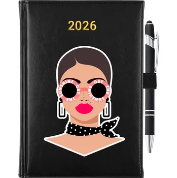 Kalendář Knižkový kalendář 2026 A5 černý