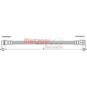 Autodíl Brzdová hadice METZGER 4110228