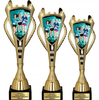 Obraz UNIKÁTNÍ SADA pohárů Běhy žen 33-32-30 cm + GRAVÍROVÁNÍ Dárek