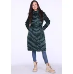 Perso Zimní kabát wiązany puchowy Zelená Slim Fit XXXL