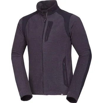 Pánská mikina Northfinder Pánský trekingový technický svetr se zesílenými částmi SZYMON, černá, S